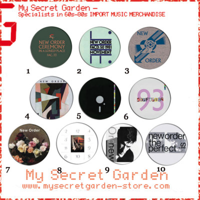 New Order - Movement ,Blue Monday / Brotherhood, Technique Pinback Button Badge Set 1a or 1b( or Hair Ties / 4.4 cm Badge / Magnet / Keychain Set )